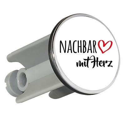 Waschbeckenstöpsel Nachbar mit Herz Geschenkidee Nachbar Geschenk Präsent Mitbri