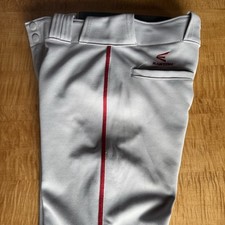 Easton Gray With Red Pinstripe Baseball Softball Pants Kids / Youth XL