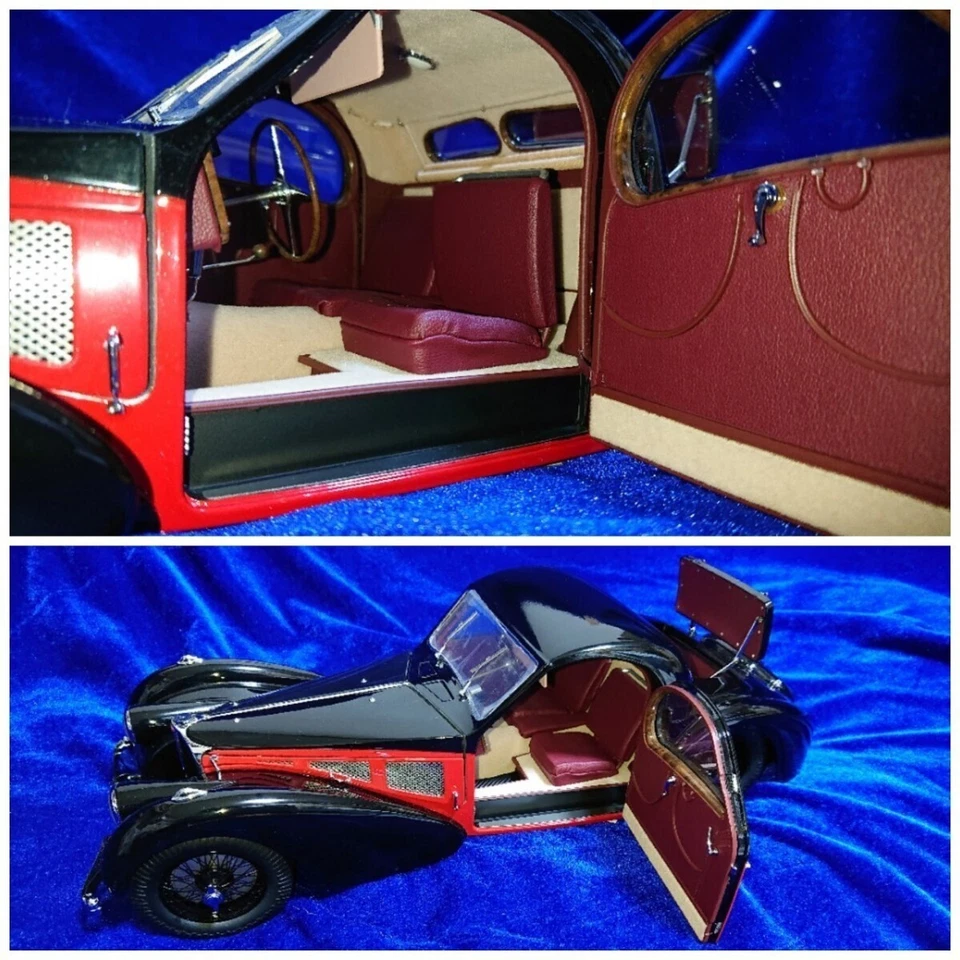 Bugatti Type 57SC Atalante 1937 112 T57S Compressor Bauer Model Car USED W/Box - Image 2 of 4