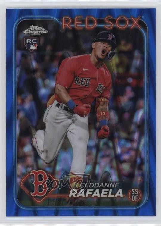 2024 Topps Chrome Blue RayWave Refractor /150 Ceddanne Rafaela #118 13c1