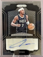 2024-25 Panini Prizm #PNM-DDJ David Duke Jr. Penmanship Auto San Antonio Spurs