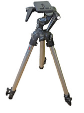 Aluminum Tripod Bogen Manfrotto 3001 3028 Tilt Head Quick Release Plate Italy