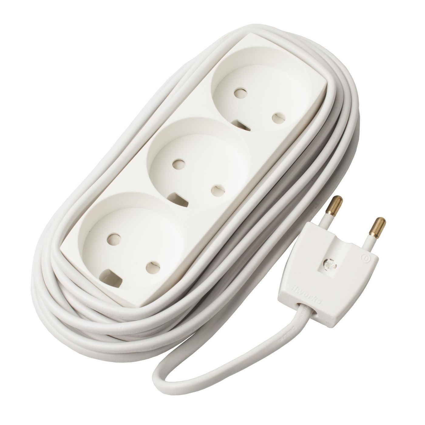 MicroConnect GRUELU3H050 EL Stikd�se 3udtag U/J Hvid 5m