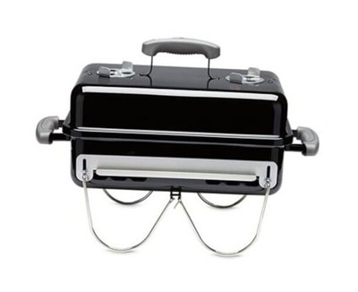 Weber Go Anywhere Charcoal Grill   Compact 11.5''x19.5''x15'' Charcoal Split Grate