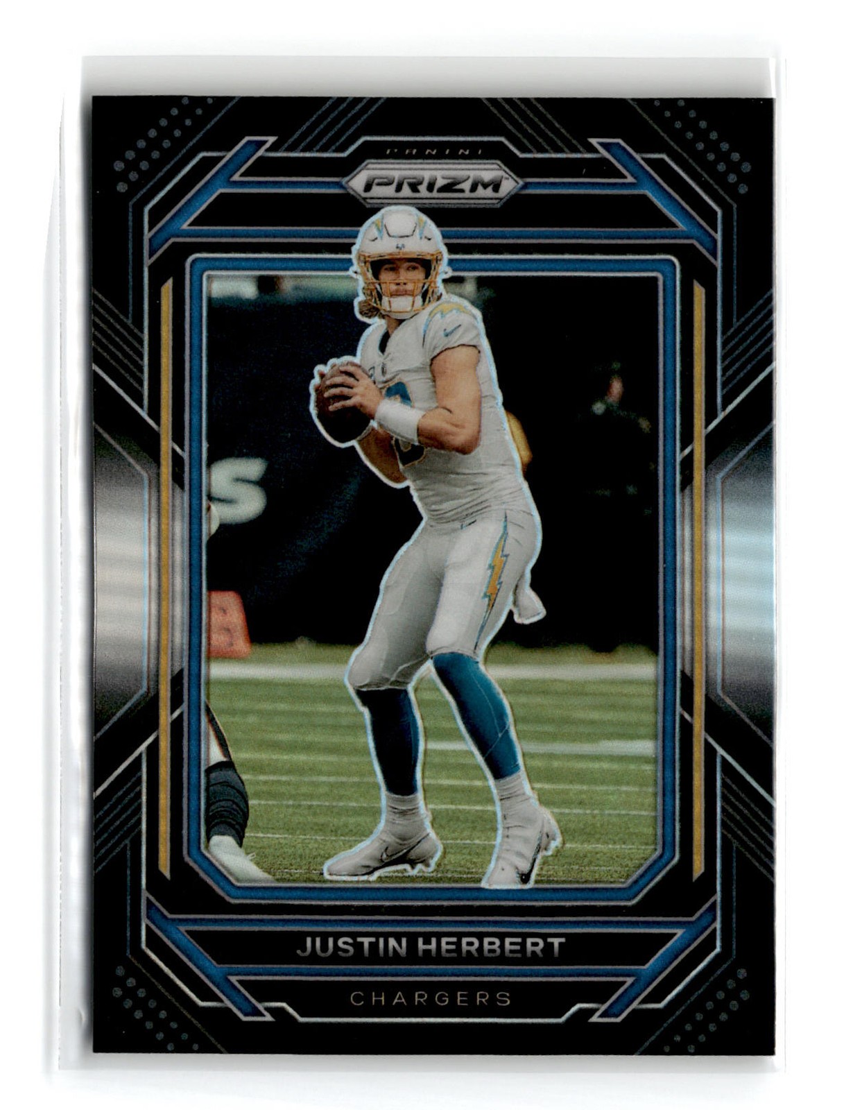 Justin Herbert 2022 Panini Chronicles Prizm Black Silver #PB-5 Chargers
