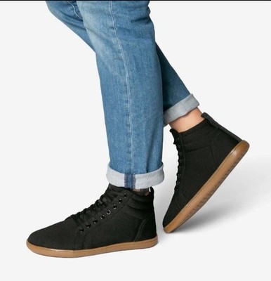 Feelground Black High Tops Knit Urban Comfort Unisex Sneakers Size 12
