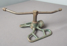 Antique Cast Iron 2 Nozzle Lawn Sprinkler Garden - Primitive - k5 rw