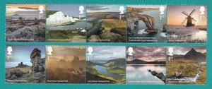 GB 2021 - PARCHI NAZIONALI Set di 10 francobolli SG 4464 - SG 4473 MNH