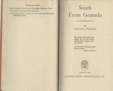South From Granada - Gerald Brenan - Readers Union - Good - Hardcover