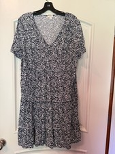 J.Crew Size L Floral Baby Doll Dress With Pockets