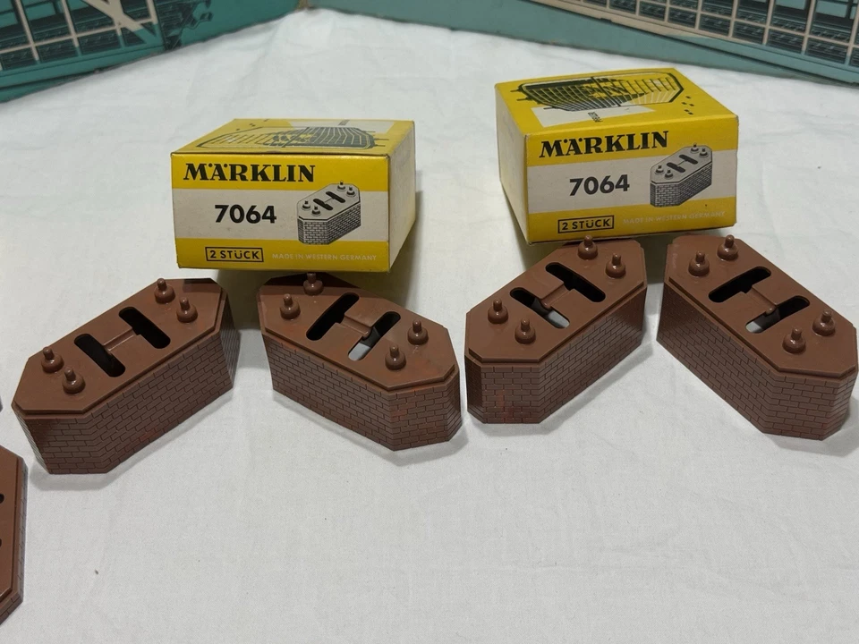 Marklin HO 2 Ponti Ad Arco 7163 + 1 Piloni 7065 + 2 7064 No Lima - Immagine 4 di 4