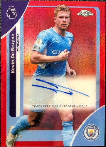 Kevin De Bruyne 2025 Topps Chrome Black Refractor Manchester