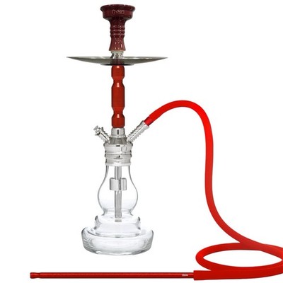 NEW MYA Mini Robusto 22  Hookah   RED   MX Function   Premium Glass Base