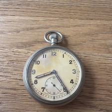 MONTRE DE POCHE VINTAGE MILITAIRE BRITANNIQUE WWII RAF NAVIGATEURS FONCTIONNE