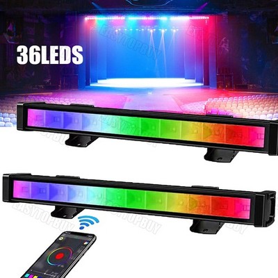 2X RGB LED Fluter Smart Bluetooth APP 36W Flutlicht Außen Strahler Scheinwerfer