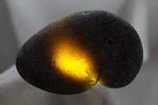 Black Sea Glass - 71g RAREST OLDEST Pirate 1800s Key West, Florida, USA fllo9