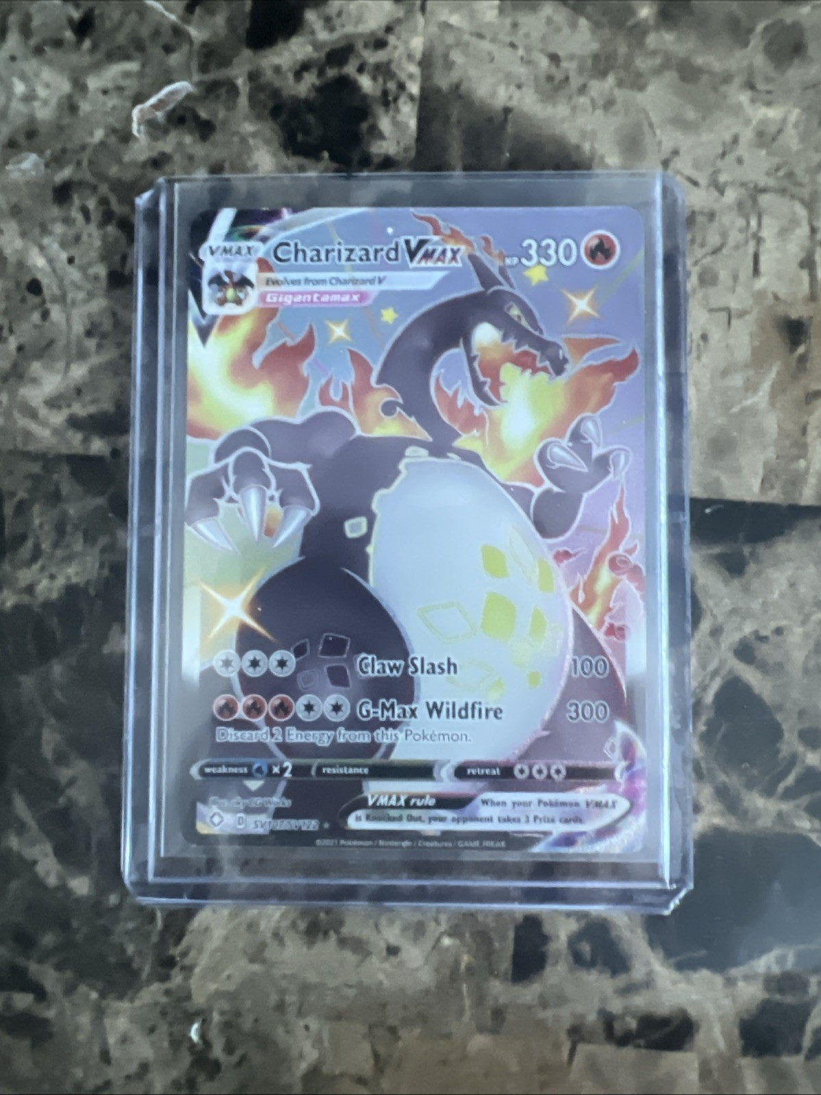 Pokémon TCG Shining Fates Charizard VMAX SV107/SV122 2021 Shiny Near Mint Card