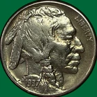1937-S Buffalo Nickel Almost Uncirculated AU Coin, Cleaning #40713
