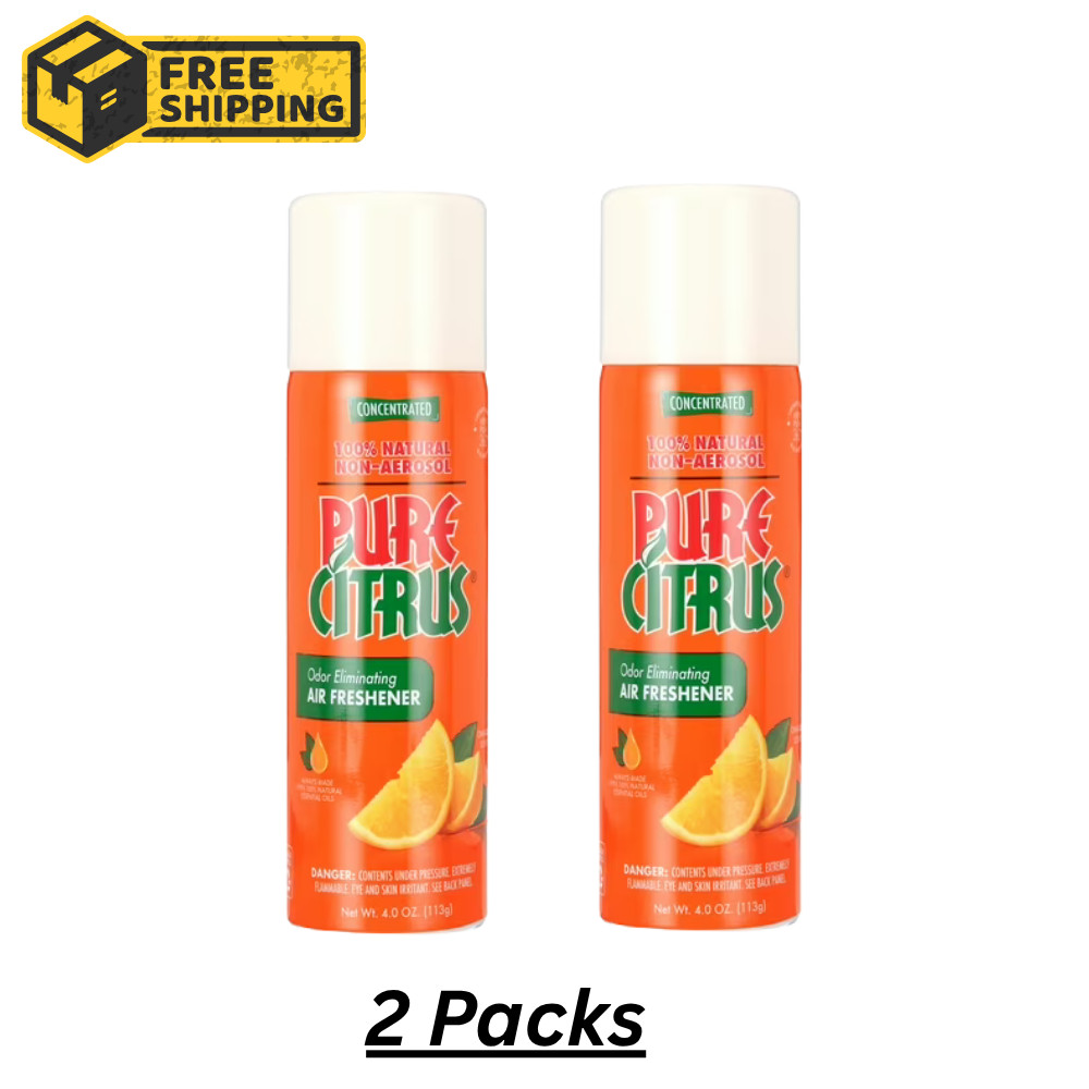 Pure Citrus Orange Air Freshener, 4oz. Orange Scented Non-Aerosol Air Freshener