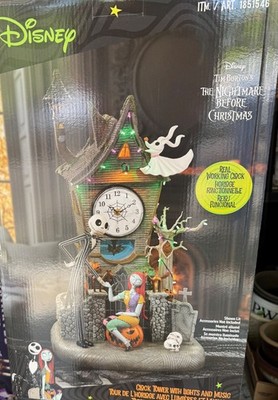 Disney Nightmare Before Christmas 22'' Animated Clock Tower with LED Music Large