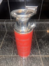 Vintage 1960s Red Thirst Extinguisher Musical Decanter With Chrome Detail & Cork