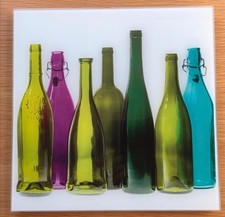 Eurographics - Glasbild - Coloured bar - bunte Flaschen - 30x30 cm