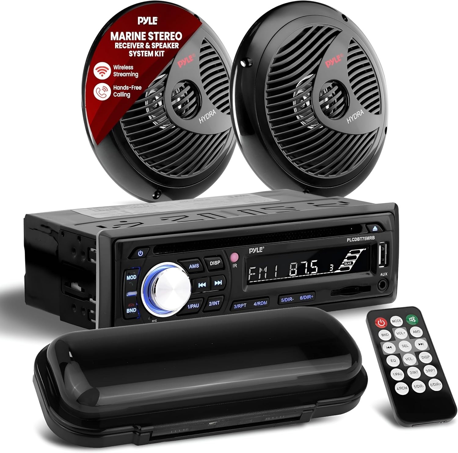 Pyle 6.5&rdquo; Bluetooth Car Stereo, Waterproof , Single DIN Ra