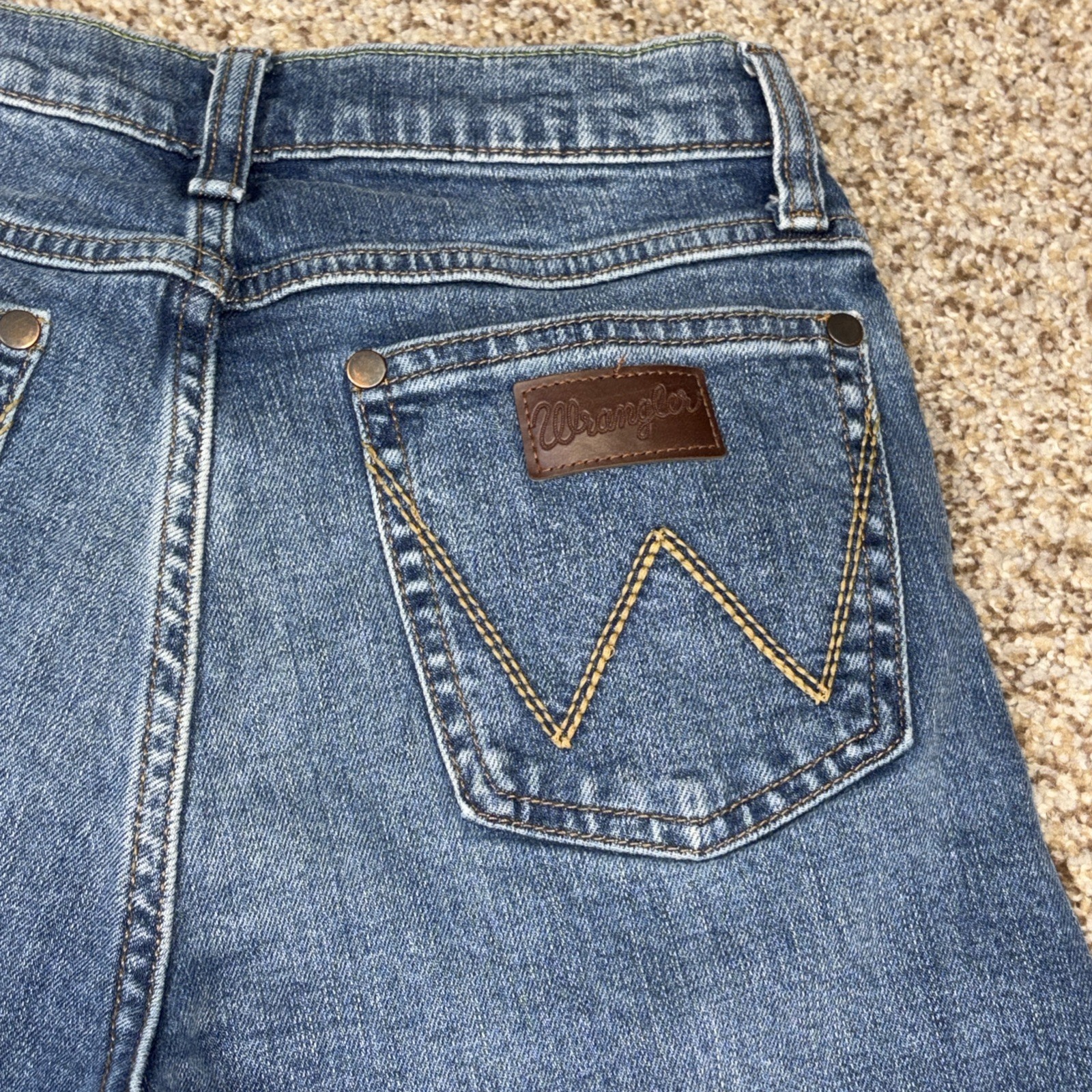 Wrangler Retro Jeans Youth Boys 14 Slim Straight Fit Denim Western 24 X 28.5 - View 16