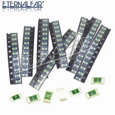 One-Time Fuse 1206 Kit 0.5A-30A SMD Fuses 50 Pcs