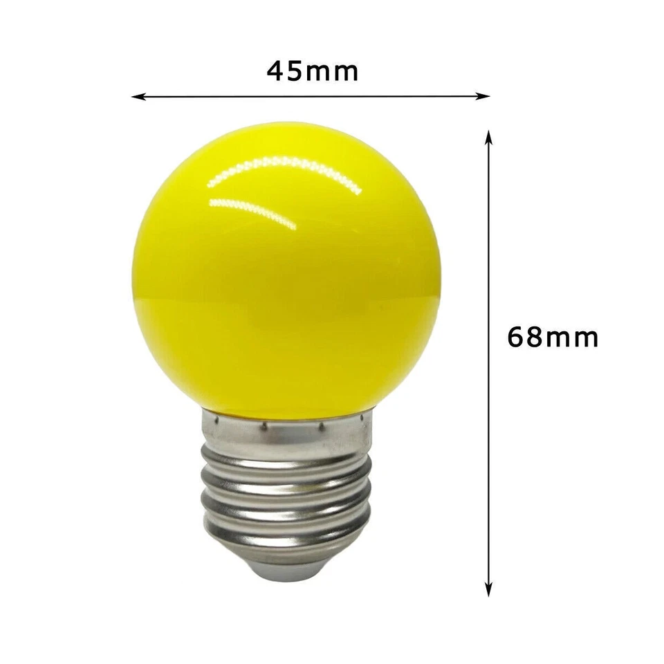 G45 E27 Multicolor LED Light Bulb 2W=20W Halogen Party Lamps RGB Decoration Xmas - Image 3 of 4