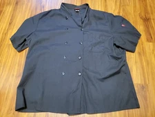 Red Kap Short Sleeve Chef Shirt, Tag Size  XXL