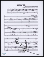 Renee Elise Goldsberry "Hamilton" AUTOGRAPH Signed 'Satisfied' Sheet Music ACOA