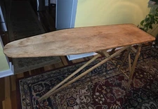 Antique Vintage Primitive Wooden Folding Ironing Board 