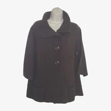 Fenn Wright Manson Cardigan Sweater Sz XL Brown Lambswool Angora Buttons NEW