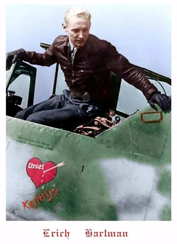 WW2 LUFTWAFFE #1 FIGHTER ACE MAJOR ERICH HARTMANN KNIGHTS CROSS OL SWD.DIAMONDS
