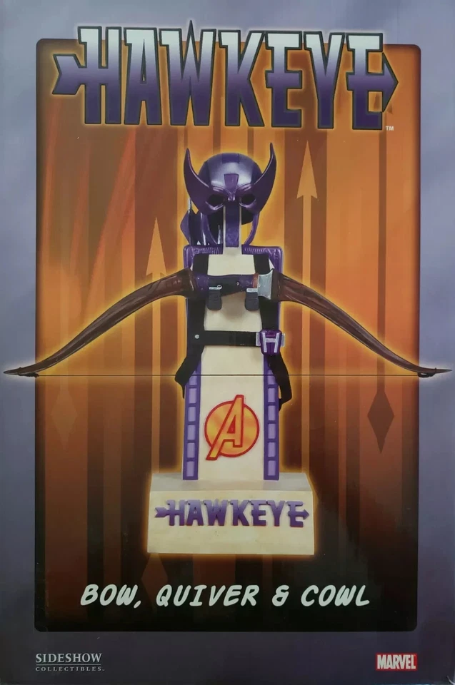 SIDESHOW 漫威档案套装夏威夷弓比例复制品雕像带盒复仇者半身像 — 第 2/3 张图片