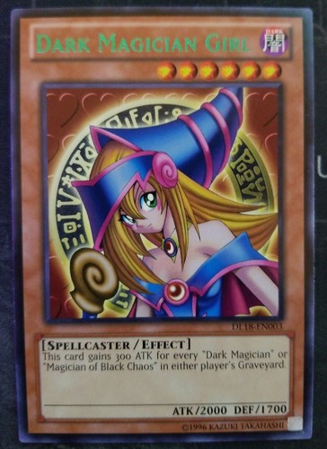 Dark Magician Girl DL18-EN003 Rare Green Text Yugioh NM - 第 1/2 張圖片