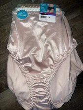 Vanity Fair Radiant Womens Hi-Cut Underwear Panties 3-Pair Nylon Blend (B) ~ 5XL