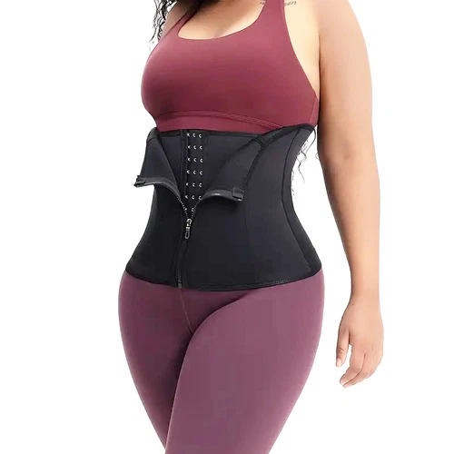 Taillentrainer Damen Korsett Sauna Schweiß Abnehmen Body Shaper Gürtel Haken&Augen - Bild 12 von 21