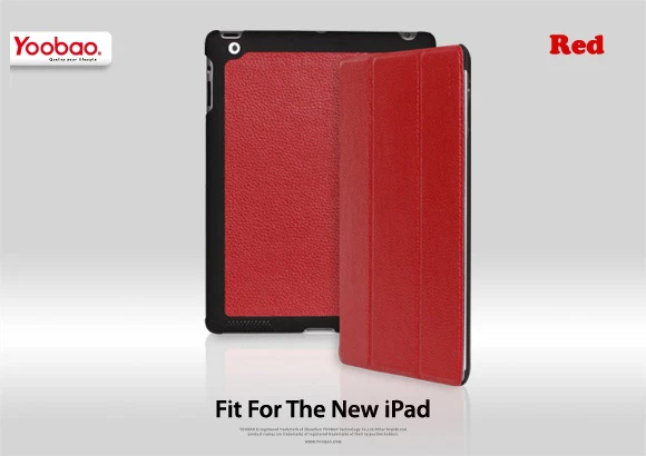 Yoobao iSlim Premium Leather Smart Cover Case for Apple iPad 2 iPad 3 iPad 4 — 第 4/4 张图片
