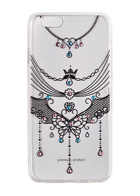^ ART Vennus Muster Case Schmuck schwarz Diamanten für Samsung Galaxy S7 Edge