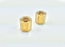 Inverted Flare Brake Line Union for 3/8" Tube (5/8"-18 threads) (Pack of 2)