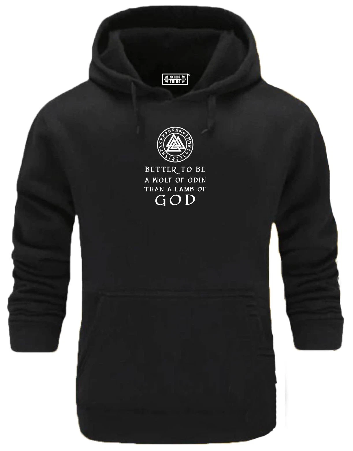 Wolf of Odin Hoodie Gym Clothing Bodybuilding Workout Exercise Vikings Thor Top