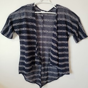 sheer short sleeve cardigan