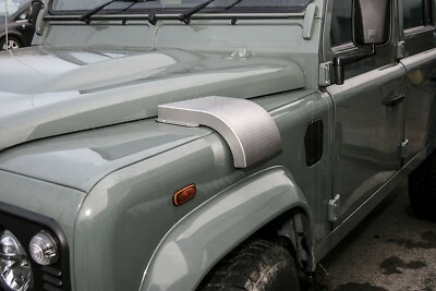 Land Rover Defender - STAINLESS STEEL Snow Cowl Intake Cover RHD (SILVER)