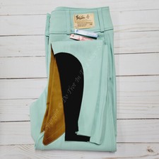 Tailored Sportsman Vintage Trophy Hunter Sock Bottom Breeches FZ - Seabreeze/Tan