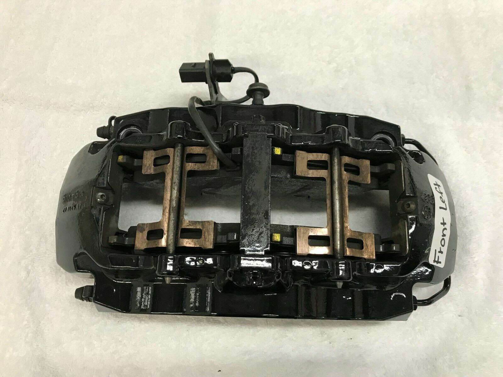 LAMBORGHINI MURCIELAGO LP640 FRONT LEFT SIDE BRAKE CALIPER BLACK OEM 410615105Q
