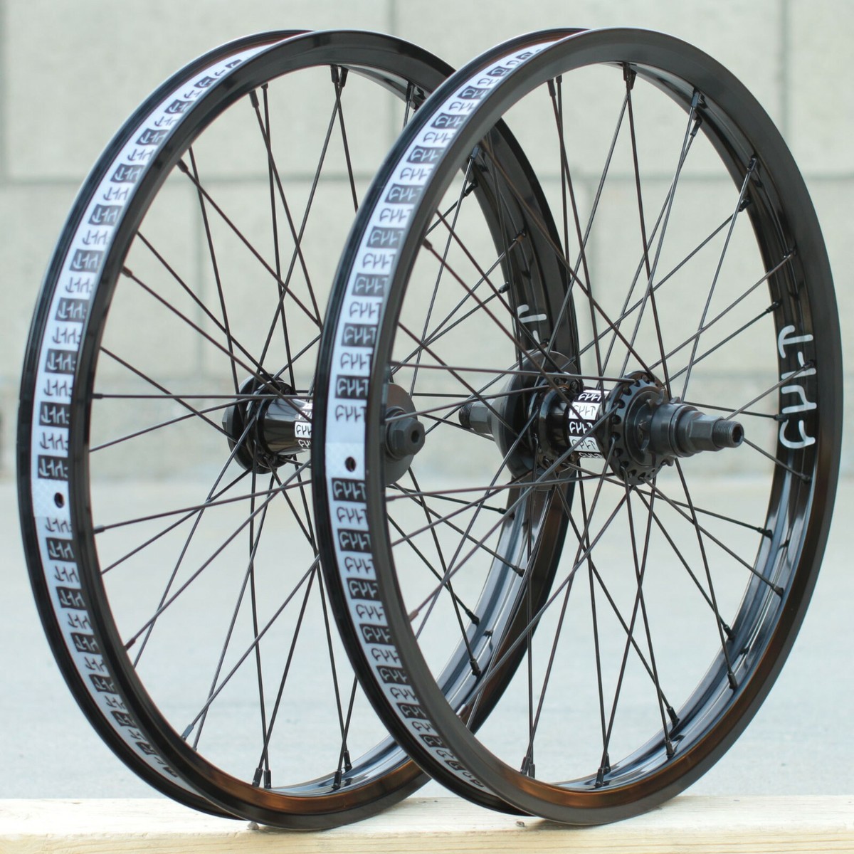 CULT BMX CREW v2 FRONT or CASSETTE BICYCLE WHEEL BLACK RHD/LHD | eBay
