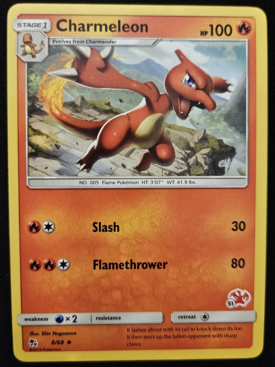 Charmeleon 8/68 Hidden Fates Charizard Stamped Pokémon Trading