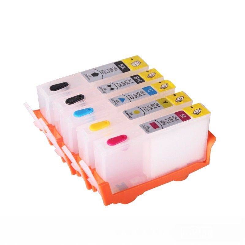 Lot De 5 Cartouches D'encre Rechargeables Vides Pour HP 564XL - Noir, Cyan, Magenta, Jaune